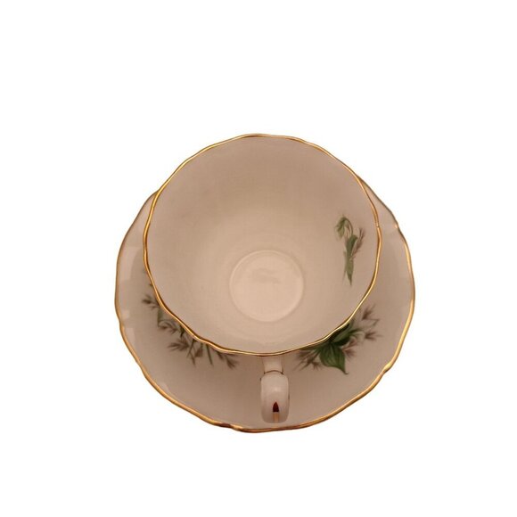 Royal Adderley Trillium Canadian Provincial Flowers Tea Cup and Saucer - Picture 4 of 11